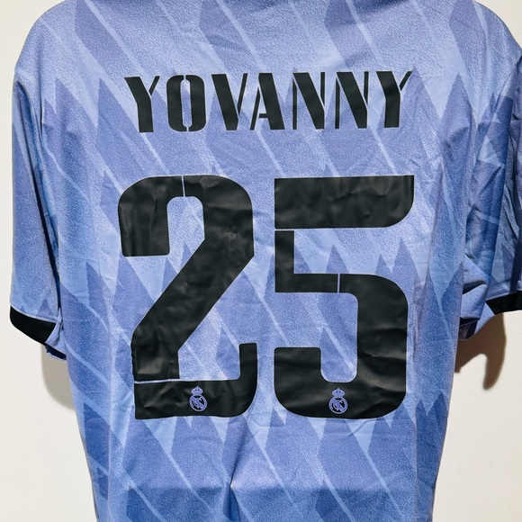 Real Madrid Away Kit Jersey Champions League Yovanny 25 XXL Adidas Aeroready - Picture 5 of 7
